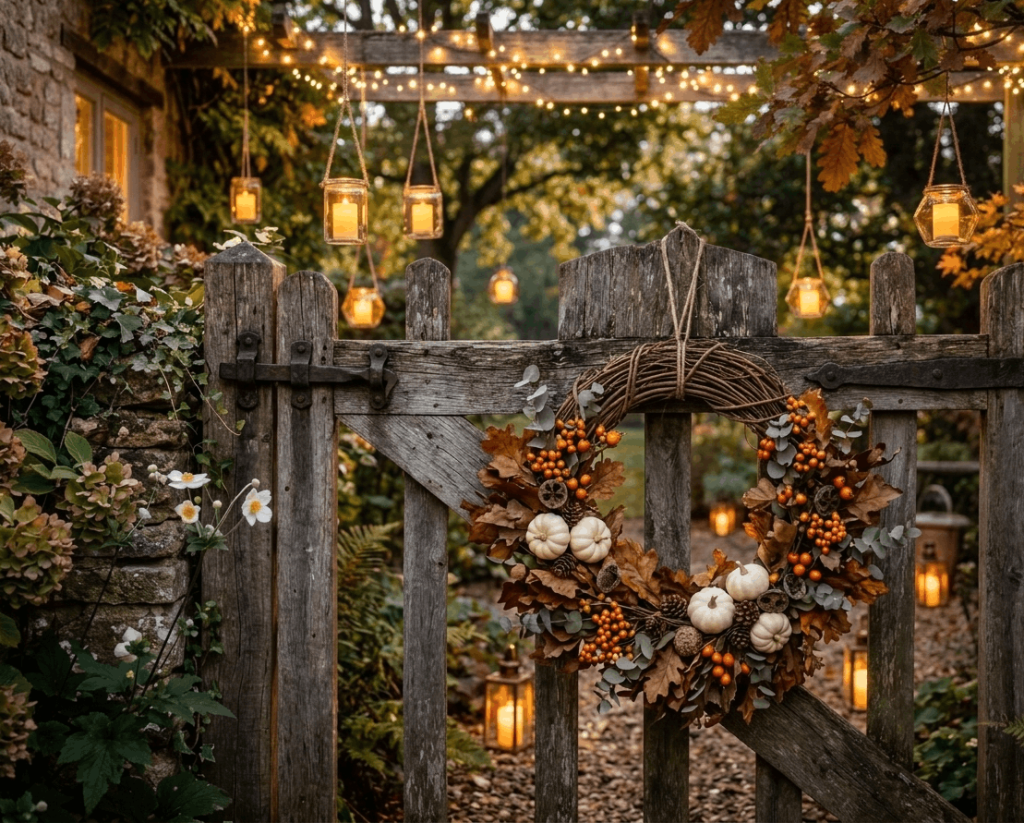 Warm String Lights and Lanterns