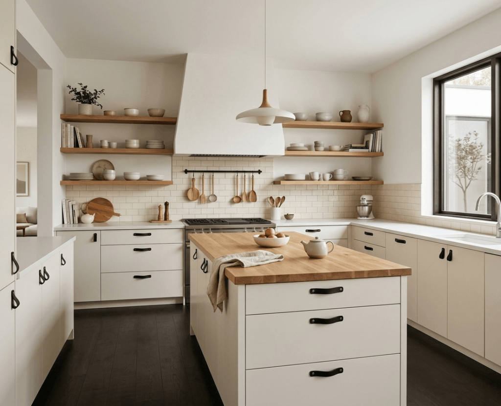 Warm White & Natural Oak
