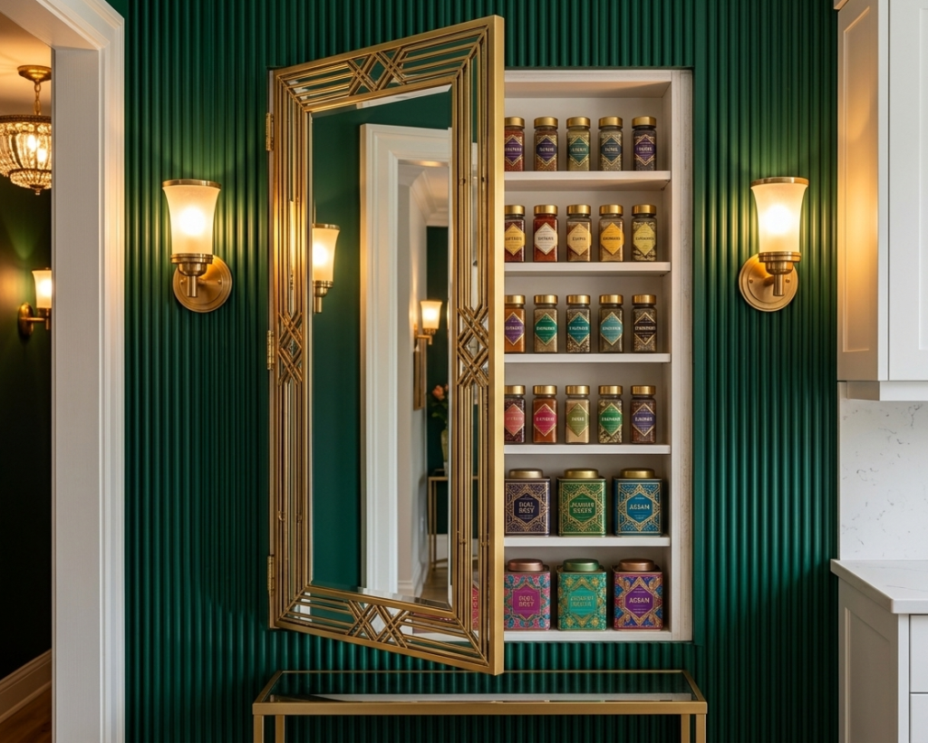 Behind-the-Mirror Pantry
