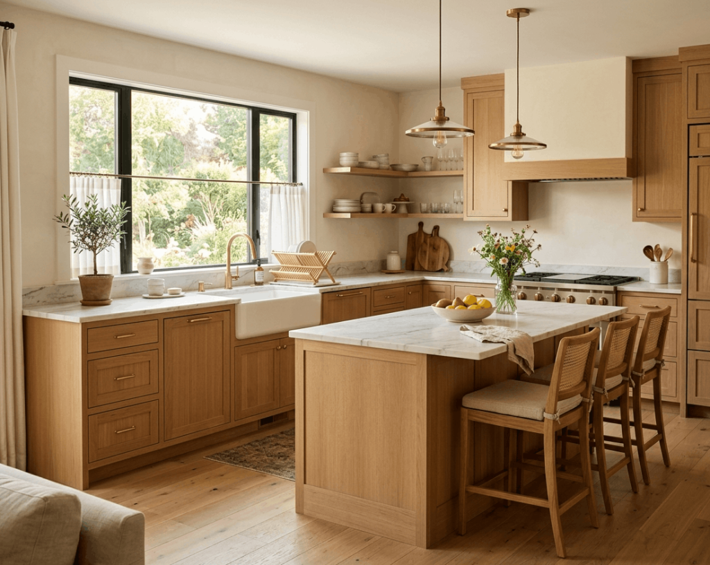 Classic White Oak Cabinets