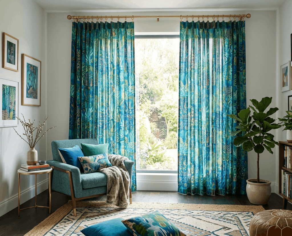 Create No-Sew Curtains from Fabric