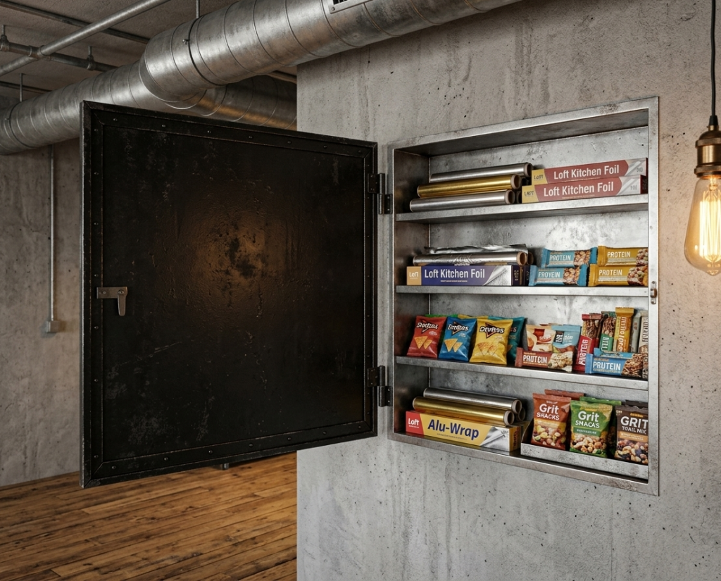 HVAC Vent Hidden Pantry