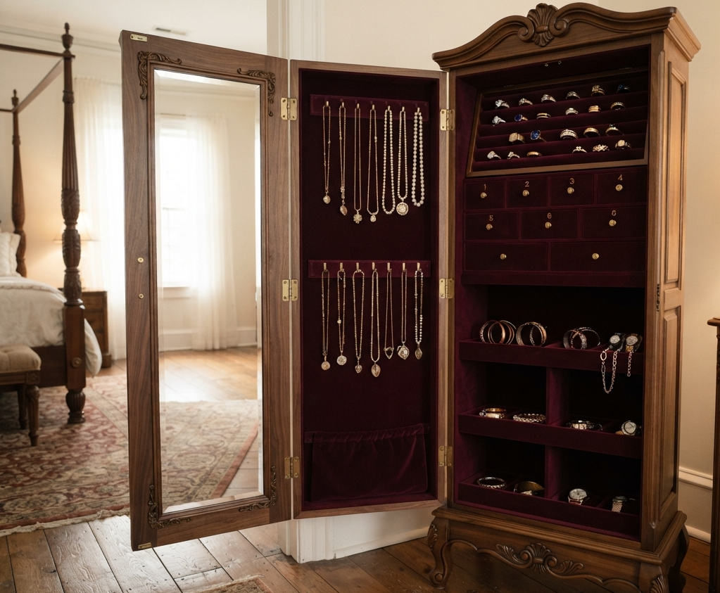  A Classic Jewelry Armoire