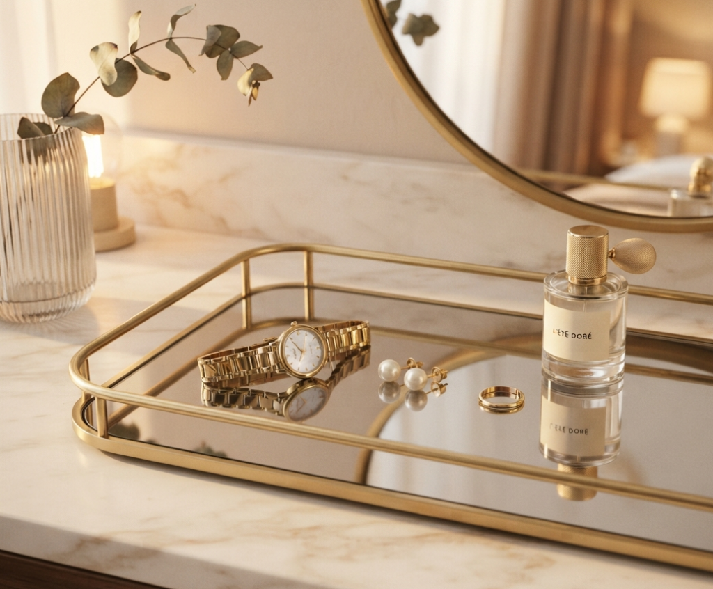 A Decorative Tray for Accessories