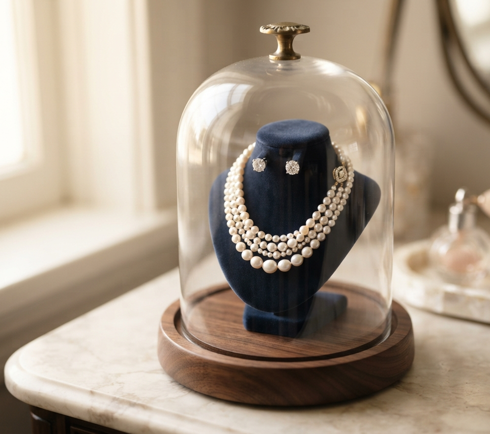 A Glass Cloche Display