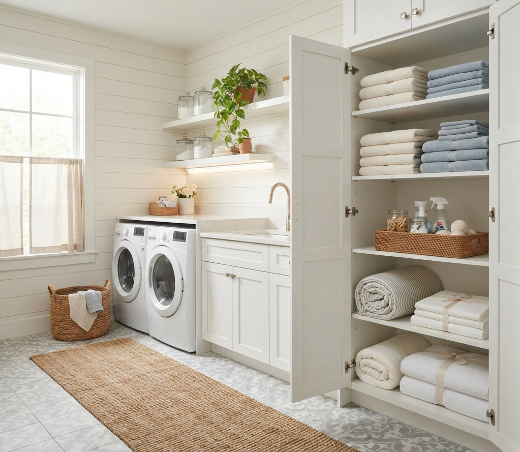  A Tall Pantry Cabinet for Laundry and Linens