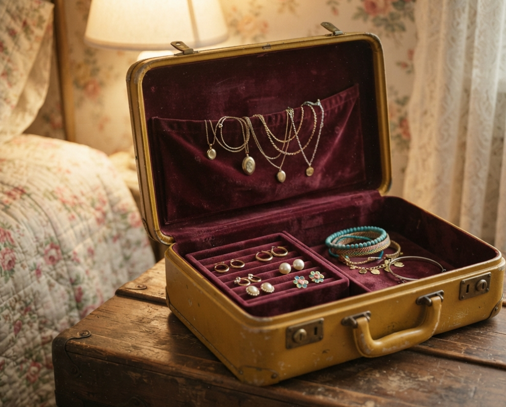 A Vintage Suitcase Organizer