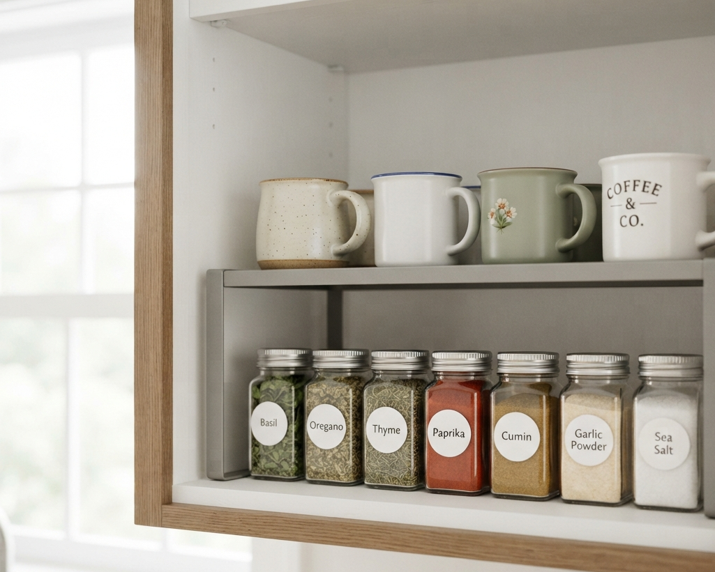 Add Shelf Risers for Two-Tier Storage