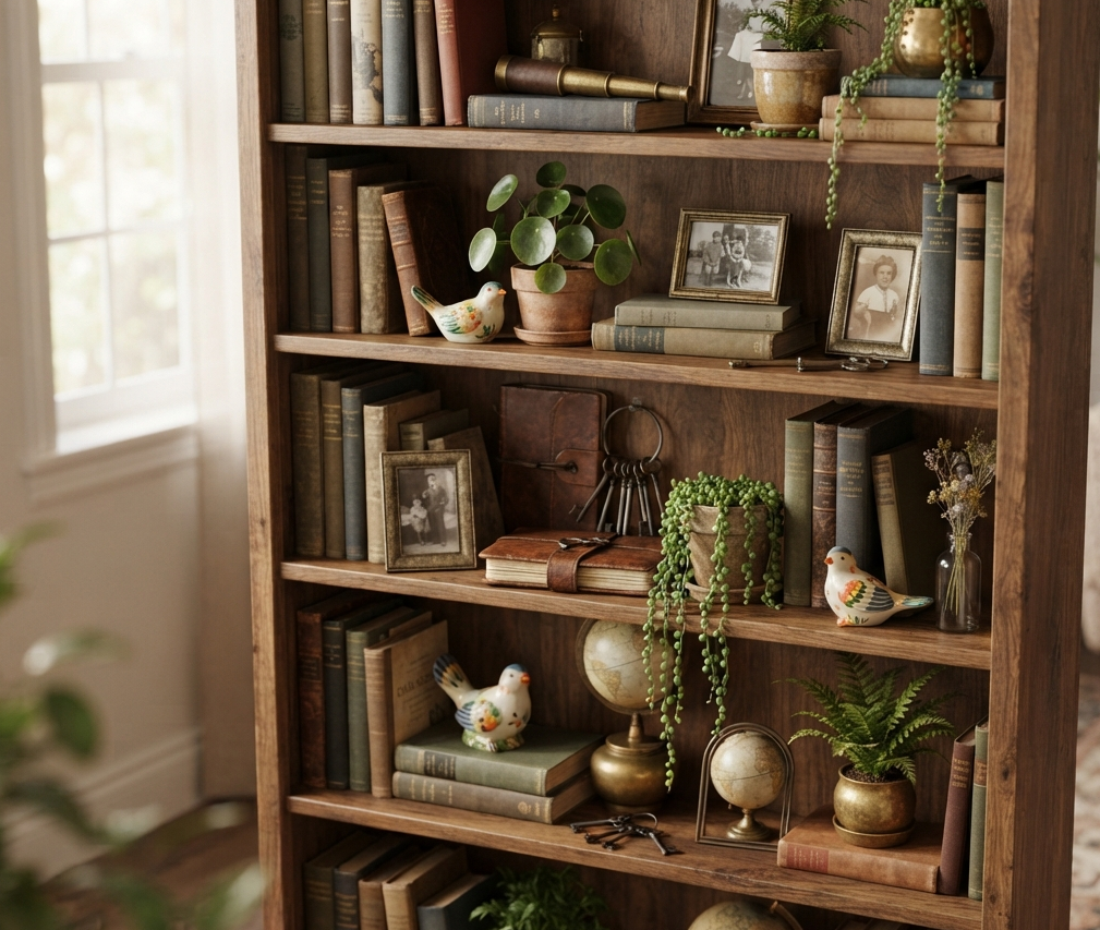 Bookshelves as a Focal Point