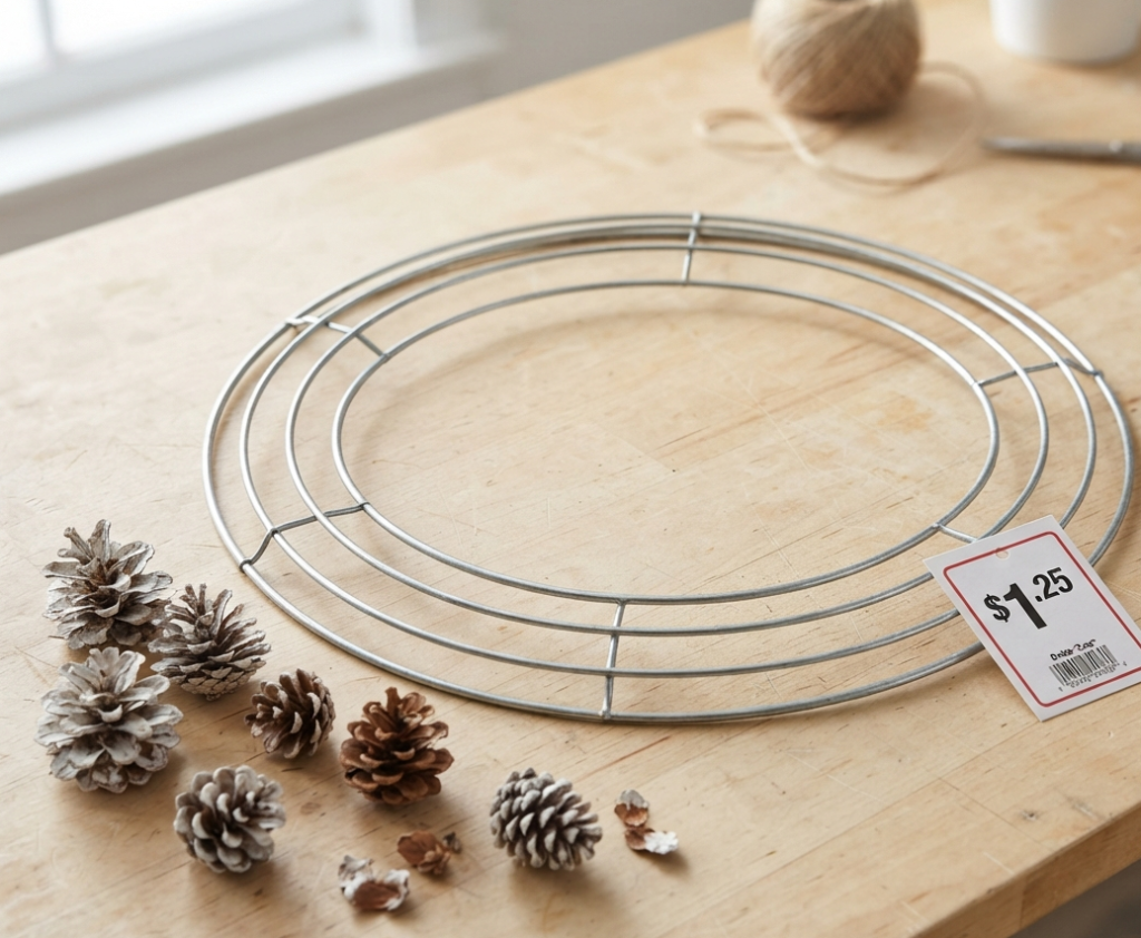 Budget-Friendly Dollar Tree Wreath Form Hack
