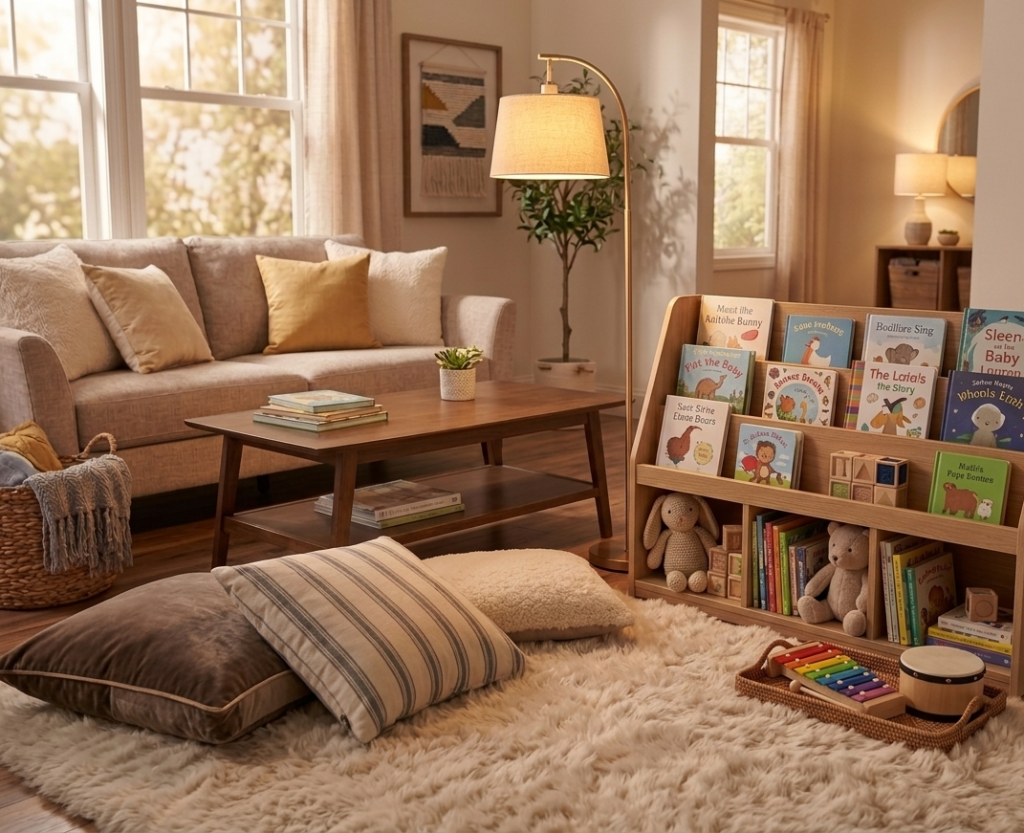 Designate a Reading Nook with Book Storage