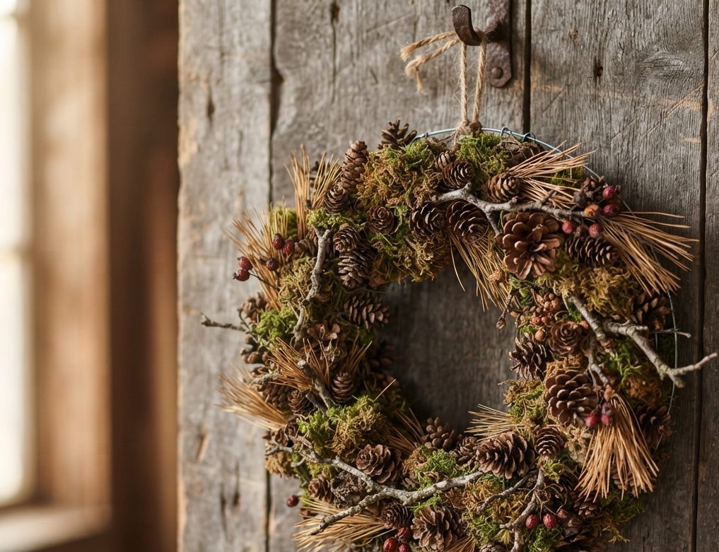 Foraged Natural Elements Wreath
