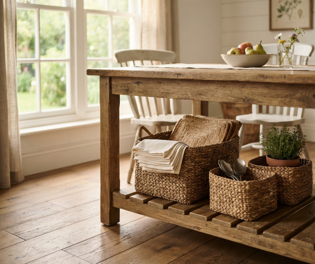 Install Under-Table Storage