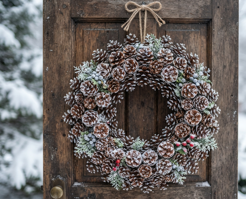 Natural Painted-Tip Wreath