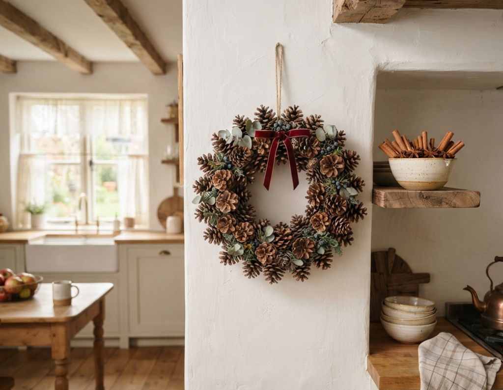 Scented Pinecone Wreath