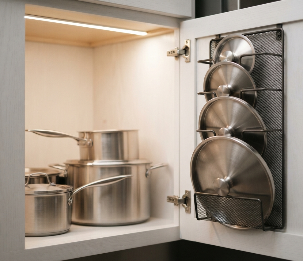 Store Lids on a Rack