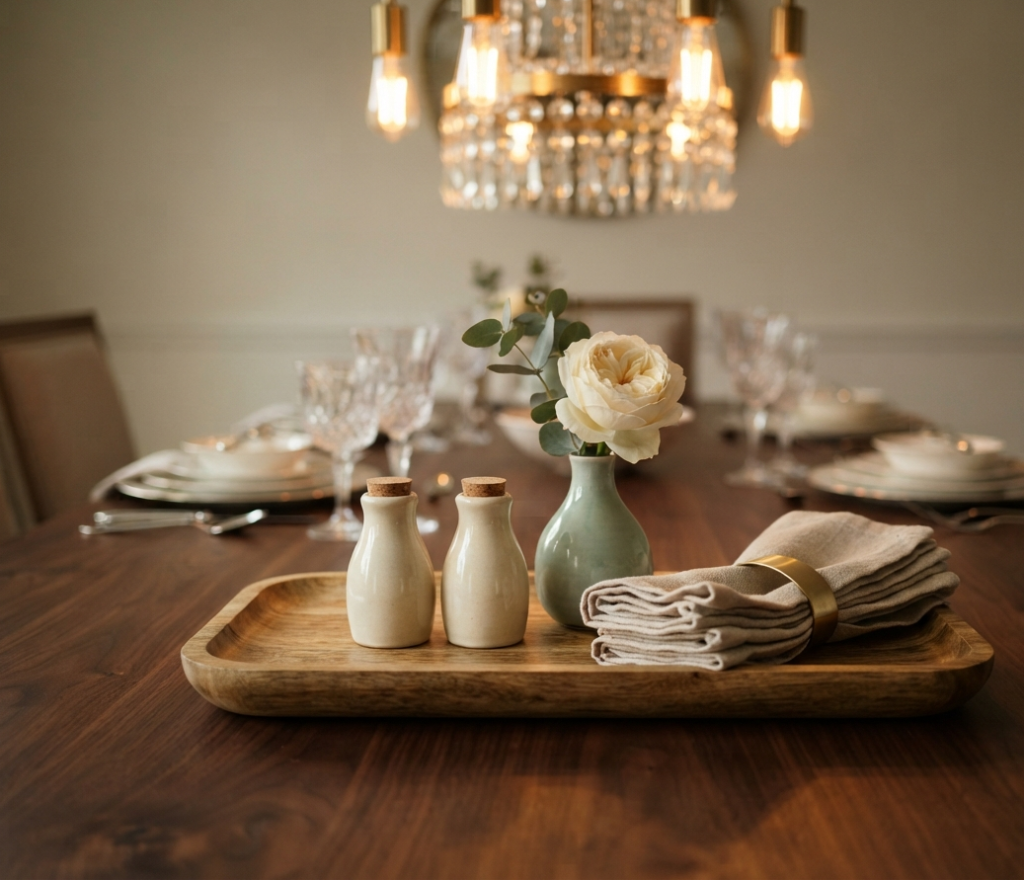 Style a Tray on Your Dining Table