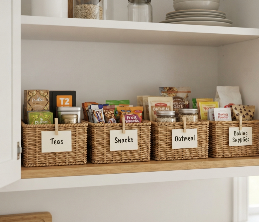 Use Baskets and Bins for Categorization