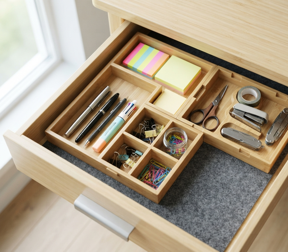Use Drawer Organizers with Adjustable Dividers