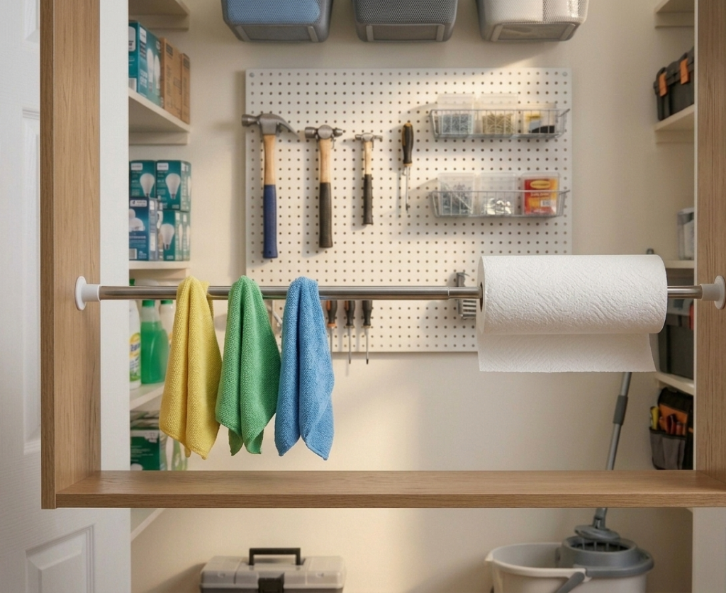  Use Tension Rods for Creative Storage