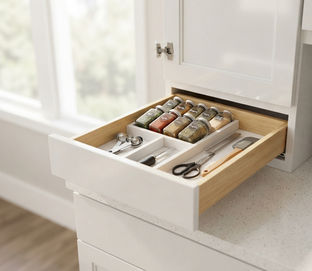 Use Under-Cabinet Drawers for Extra Storage