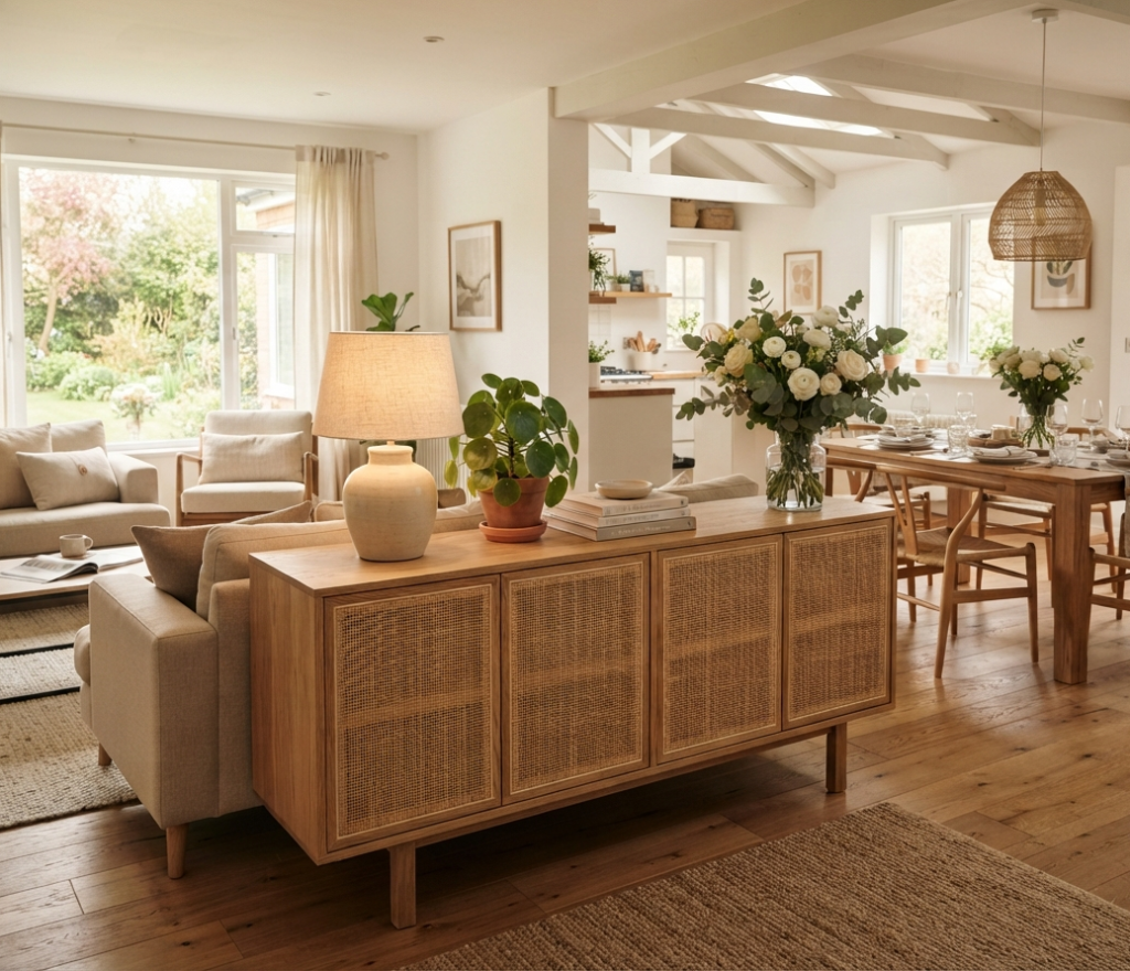 Use a Buffet as a Room Divider