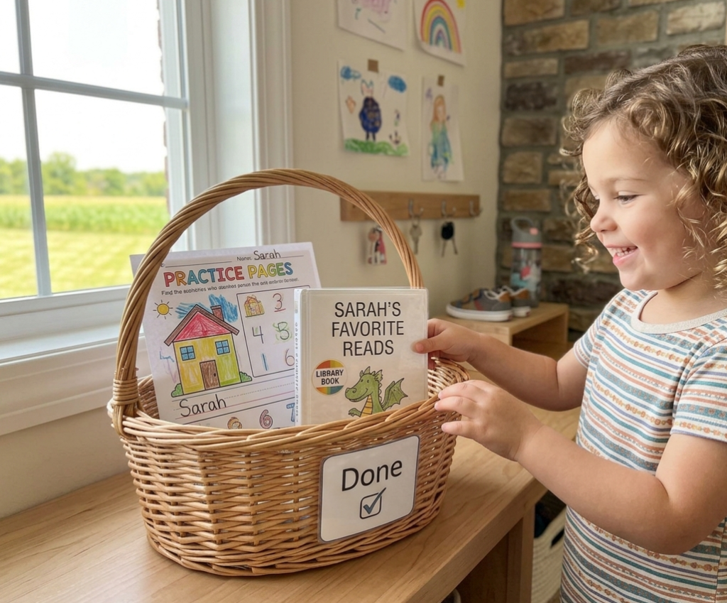  Use a "Done" Bin for Chores