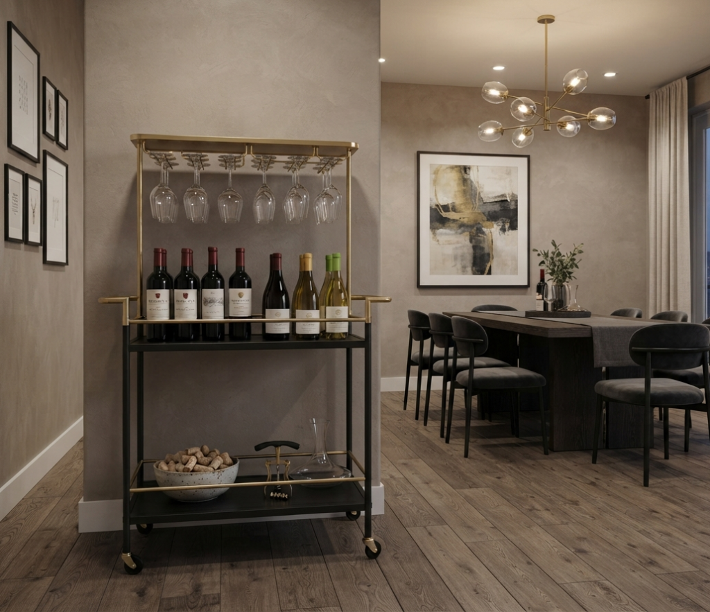 Use a Trolley for Wine Storage