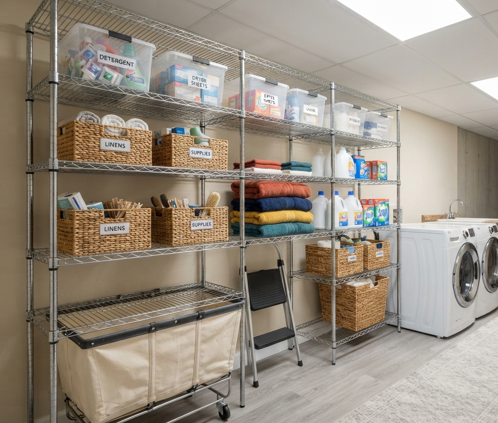 Wire Shelving for Durability and Airflow
