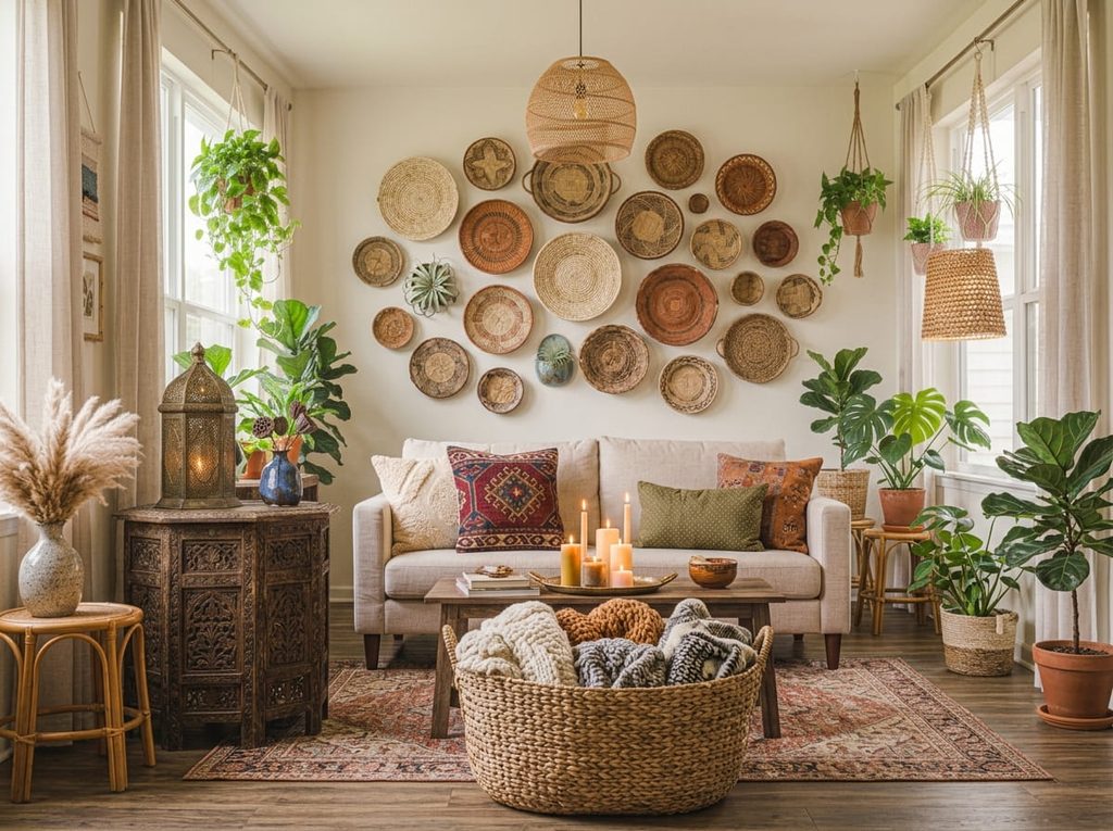 Use Baskets as Both Storage and Decor